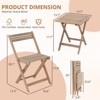 MyDepot Patio Furniture Set 3 Piece Acacia Wood Bistro Table and Chairs Set - 2 of 4