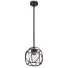 Chloe Lighting Rylee Transitional 1 Light Oil Rubbed Bronze Mini Pendant Ceiling Fixture 10" Wide - 2 of 4
