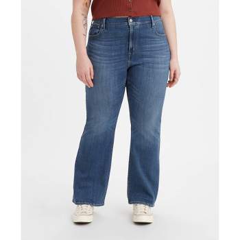 Levi's Women's 726 High Rise Flare Jeans, Blue, 25W x 32L 