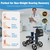 WHLICKS Premium Knee Scooter for Adults for Foot Surgery, Foldable & Steerable Knee Walker with Dual Brakes, Medical Knee Scooter for Broken Injured - 2 of 4