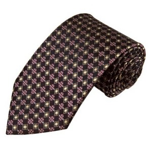Men's Geometric 3.35 Inch Wide And 58 Inch Long Woven Neckties - 1 of 4