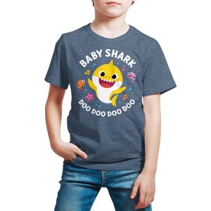 Boys' - Baby Shark - Baby Shark Doo Doo Doo Doo Short Sleeve Graphic T-Shirt - 1 of 4