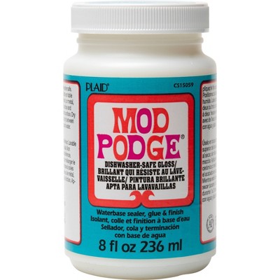 Mod Podge Sealer Dishwasher Safe Gloss, White - 8 oz jar