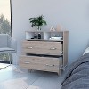 Okak Modern 6 Drawer Double Dresser, 31.7" Tall Storage Cabinet with Metal Gliders & Elevated Base,Bedroom Dresser for Clothes Organization - 2 of 4