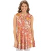 Collections Etc Sleeveless Paisley Printed Tank Top - 4 of 4
