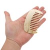 Unique Bargains Anti-Static Pocket Size Wide Tooth for Thick Curly Hair Detangling Comb 1 Pc - 2 of 4