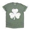 Simply Sage Market Clover Distressed Garment Dyed Tee - 2 of 4