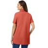 Woman Within Perfect Short-Sleeve Polo Shirt - 3 of 4