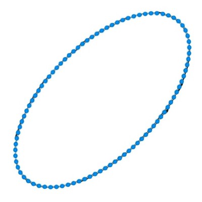 Magic Matt’s Brilliant Blinkys Smooth Round Opaque Bead Mardi Gras Necklace Blue Pack of 12
