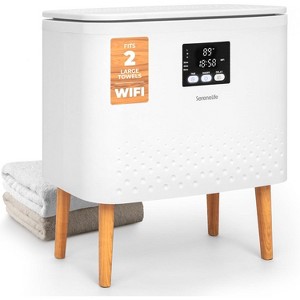 SereneLife Towel Warmer with WiFi—Large Capacity Towel & Blanket Warmer with Adjustable Temperature and Aromatherapy - 1 of 4