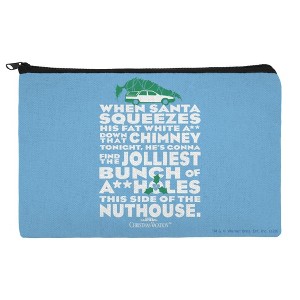 National Lampoons Christmas Vacation Jolliest Bunch Makeup Cosmetic Bag Organizer Pouch - 1 of 4