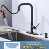 WOWOW Brass Single Handle Pull Down Sprayer Kitchen Faucet with Soap Dispenser - 4 of 4