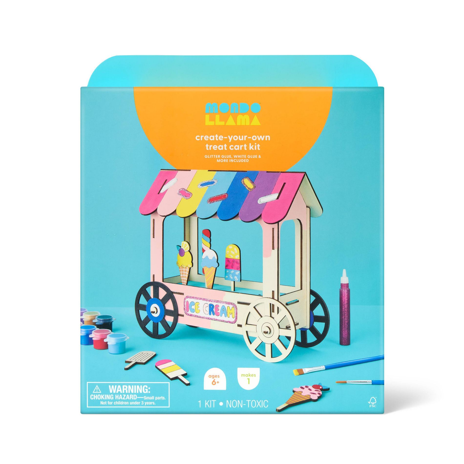 Summer Craft Ice Cream Stand Painting Activity Kit - Mondo Llama™