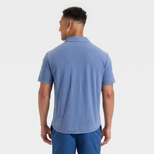 Camisa de botones de manga corta de tejido slub para hombre - Goodfellow & Co™ 2