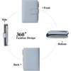 FATMOON Small Leather Wallet for Women - with RFID Blocking  and Zipper Closure, 14 Card Slots & Coin Pocket for Everyday Carry, Travel - 2 of 4