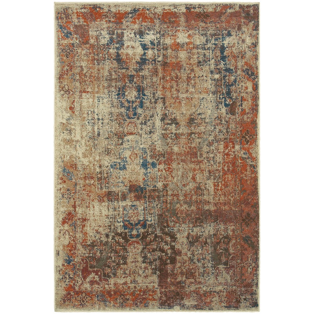 5'3inX7'6in Pierce Distressed Rug Beige
