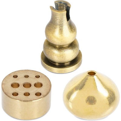 Okuna Outpost Metal Incense Stick Holder, Coil Holder, and Cone Burner, 3 Piece Set