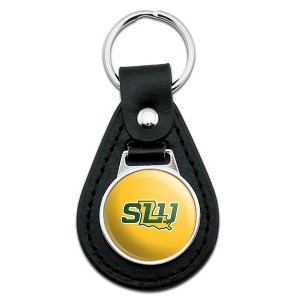 Southeastern Louisiana University Secondary Logo Black Leather Keychain - 1 of 4