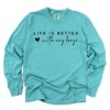 Simply Sage Market Life Is Better With My Boys Heart Garment Dyed Long Sleeve - 2 of 4