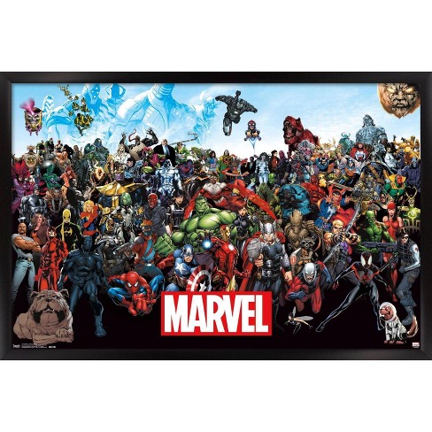 Marvel - The Lineup Framed Poster Trends International : Target