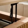 Kumasinova 35.43" Modern Drum Coffee Table with Lift Top,Square Wood Side Table with Hidden Storage,Center Table for Living Room with Safety Features - 4 of 4