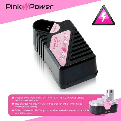 Pink Power PP182 18 Volt NiCad Drill Kit Replacement Charger