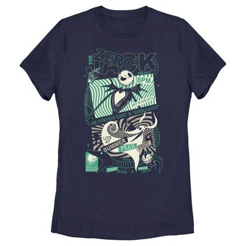 Women's The Nightmare Before Christmas Jack and Zero Fest Poster T-Shirt - image 1 of 4