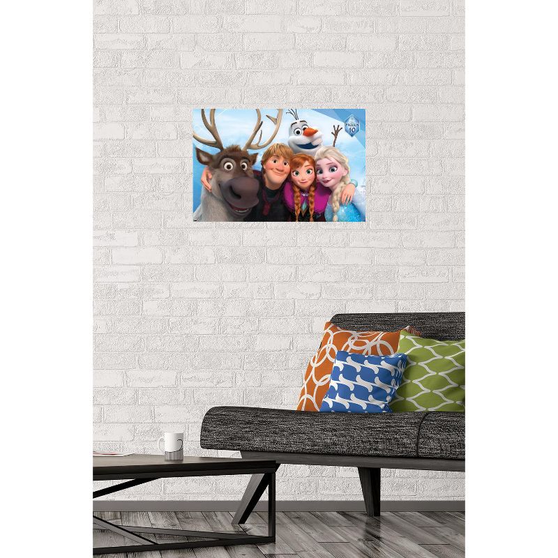 Trends International Disney Frozen - Group 10th Anniversary Unframed Wall Poster Prints, 2 of 7