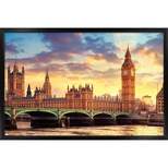 Trends International Big Ben and the House of Parliament Framed Wall Poster Prints