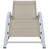 vidaXL Sunlounger Textilene and Aluminum Cream - 2 of 4