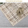 Nasitip Washable Rug-Modern Plaid Area Rug Non Slip Soft Rugs-Low Pile Foldable Floor Cover Accent Carpet - 4 of 4