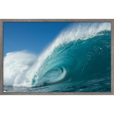Trends International Surfing - Rolling Wave Framed Wall Poster Prints