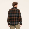 Adult Buffalo Check Long Sleeve Button-Down Flannel Shirt - Woolrich x Target Brown/Black - 3 of 4
