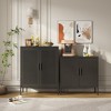 SKRAN Metal Storage Cabinet, Multi-Purpose Steel Cabinets with Doors and  Adjustable Shelves for Home, Office, and School - 2 of 4
