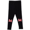 Disney Minnie Mouse Zip Up Vest Puffer T-Shirt and Leggings 3 Piece Outfit Set Infant to Big Kid - 3 of 4