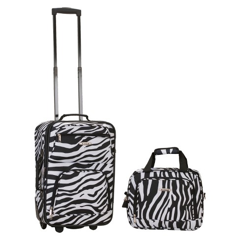 Rockland Fashion Softside Upright Luggage Set, Expandable, Black, 2-Piece  (14/19)