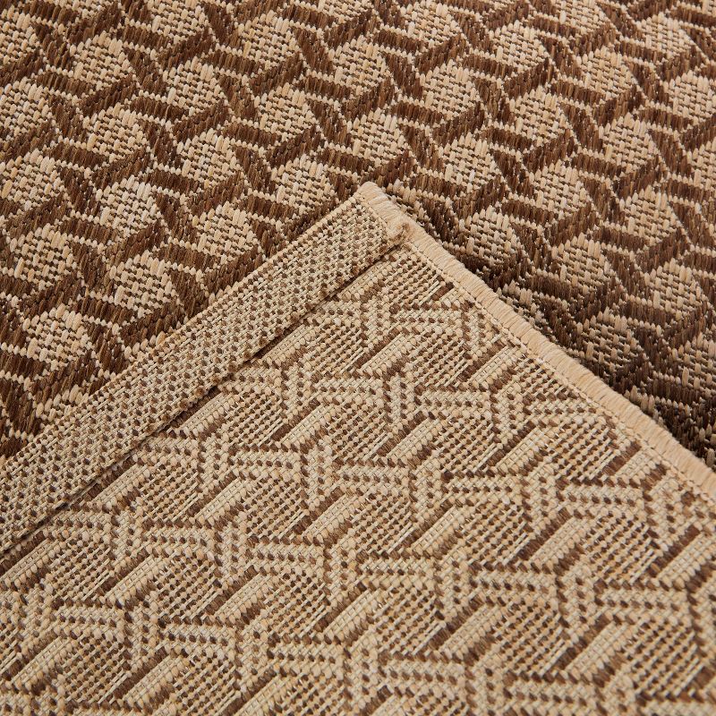 Cane Weave Outdoor Rug Tan - Threshold™, 4 of 7