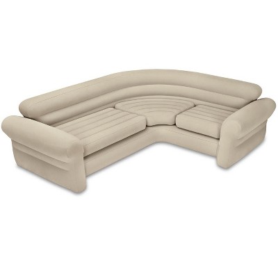 Надувной угловой диван intex corner sofa