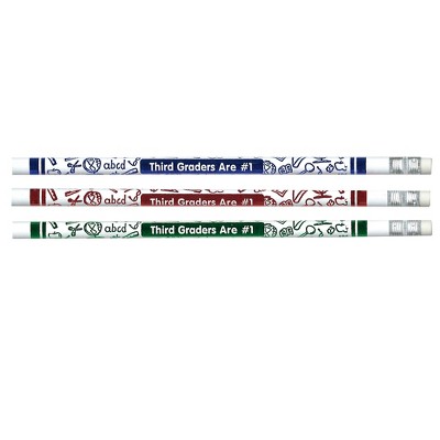 Moon Products 3rd Graders Are #1 Pencils, 12 Per Pack, 12 Packs