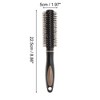 Unique Bargains Durable Round Vent Hair Brush Black 1 Pc - 3 of 3