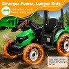 AMERLIFE 24V Kids Ride-On Tractor with Trailer & Front Loader, 3-in-1 Electric Construction Vehicle with Dual Motors, LED Lights & Terrain Wheels - 3 of 4