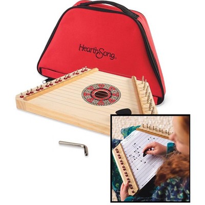 HearthSong - Children's Lyrical Lap Harp Special with Lap Harp, Carrying Case, and 48 Extra Song Sheets