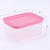 REGALWOVEN D Leakproof Plastic Food Container 6.1 x 6.1 x 2.9 Inch 12 Pcs - 2 of 4