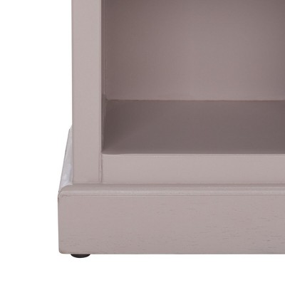 Quartz Gray Wood Cube Bookshelf