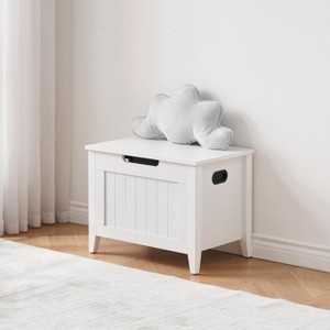 Storage Chest, Storage Trunk with Safety Hinge, Storage Bench, Wooden Storage Organizer, Shoe Bench - 1 of 4