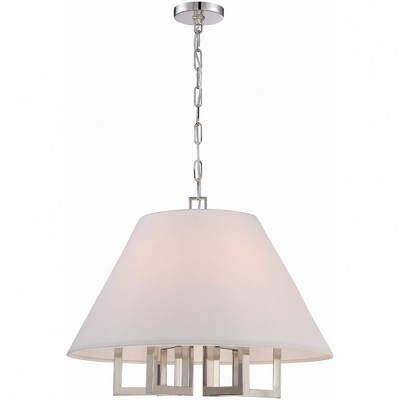Crystorama Lighting Westwood 6 - Light Chandelier in  Polished Nickel