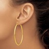 Black Bow Jewelry 2.5mm x 55mm 14k Yellow Gold Classic Round Hoop Earrings - 3 of 4