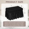 Unique Bargains Stretch Scratch-Resistant Bubble Lattice Footstool Cover Fit Length 24"-39" - 2 of 4