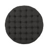 NicBex Modern 35" Round Ottomans Wood Footstools with Button Tufted and Casters for Bedroom and Living Room - 4 of 4