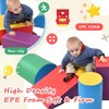 Toddlers Gift 5-Piece Kids Climb & Crawl Soft Foam Block Activity Play Structures for Child Development, Color Coordination, Motor Skills - 3 of 4